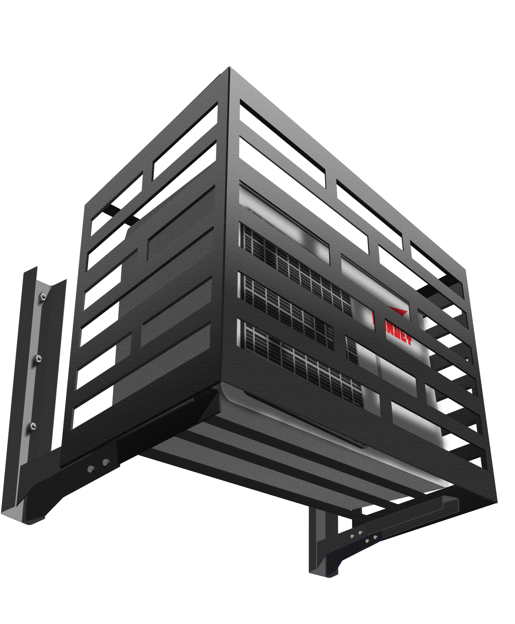Корзины для кондиционеров с прямоугольной перфорацией RAL9005